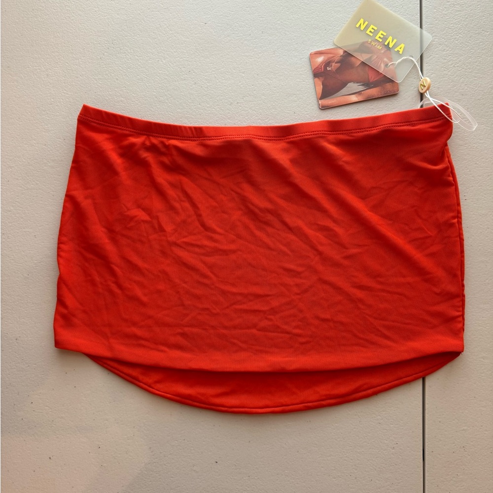 Neena Swim Orange skirt coverup